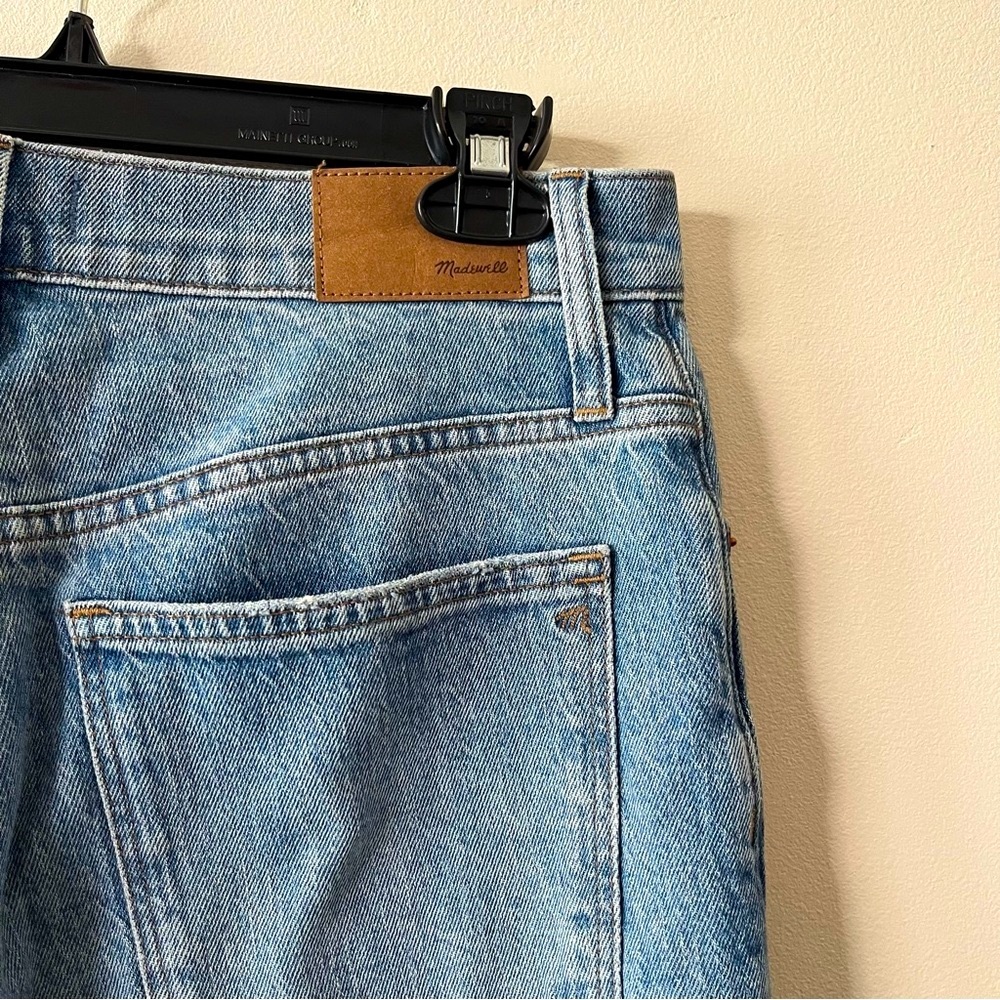 Madewell The Perfect Vintage Straight Jean Kingsbury Wash Knee-Rip Edition - Picture 10 of 13